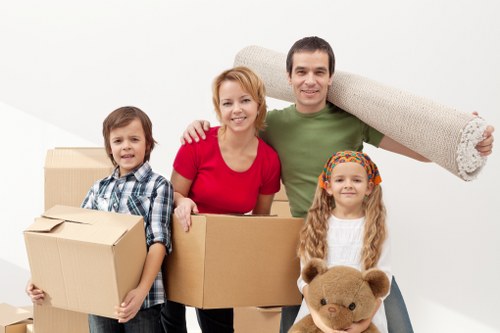 Packed moving truck for a Harringay relocation