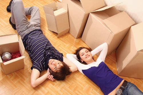 Organised moving day with boxes and furniture for a Harringay relocation