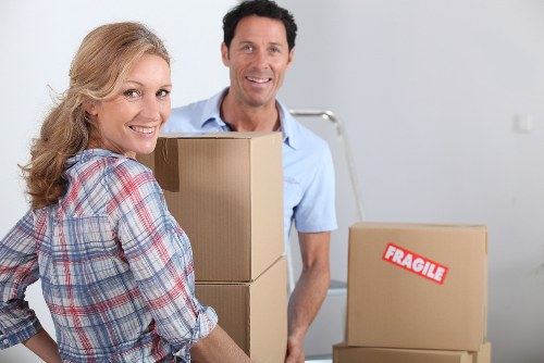 Careful loading of student belongings for removals in Harringay